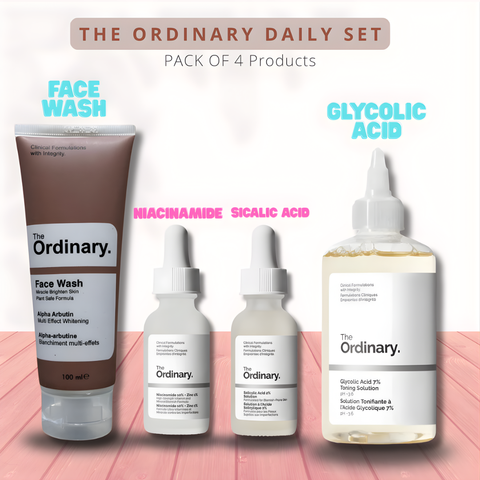 The Ordinary Daily Set — Complete 4-Product Skincare Routine (100% Authentic)